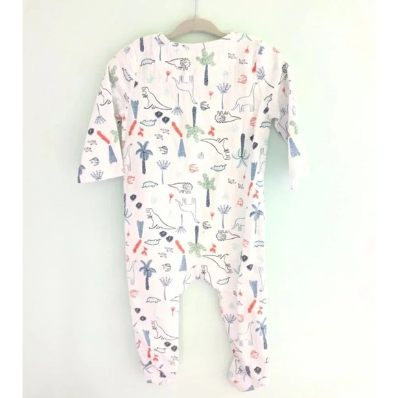 Aden + Anais Dinotime Infant Long Sleeve Muslin Footie Zippy Size 6-9 Months - Picture 5 of 10